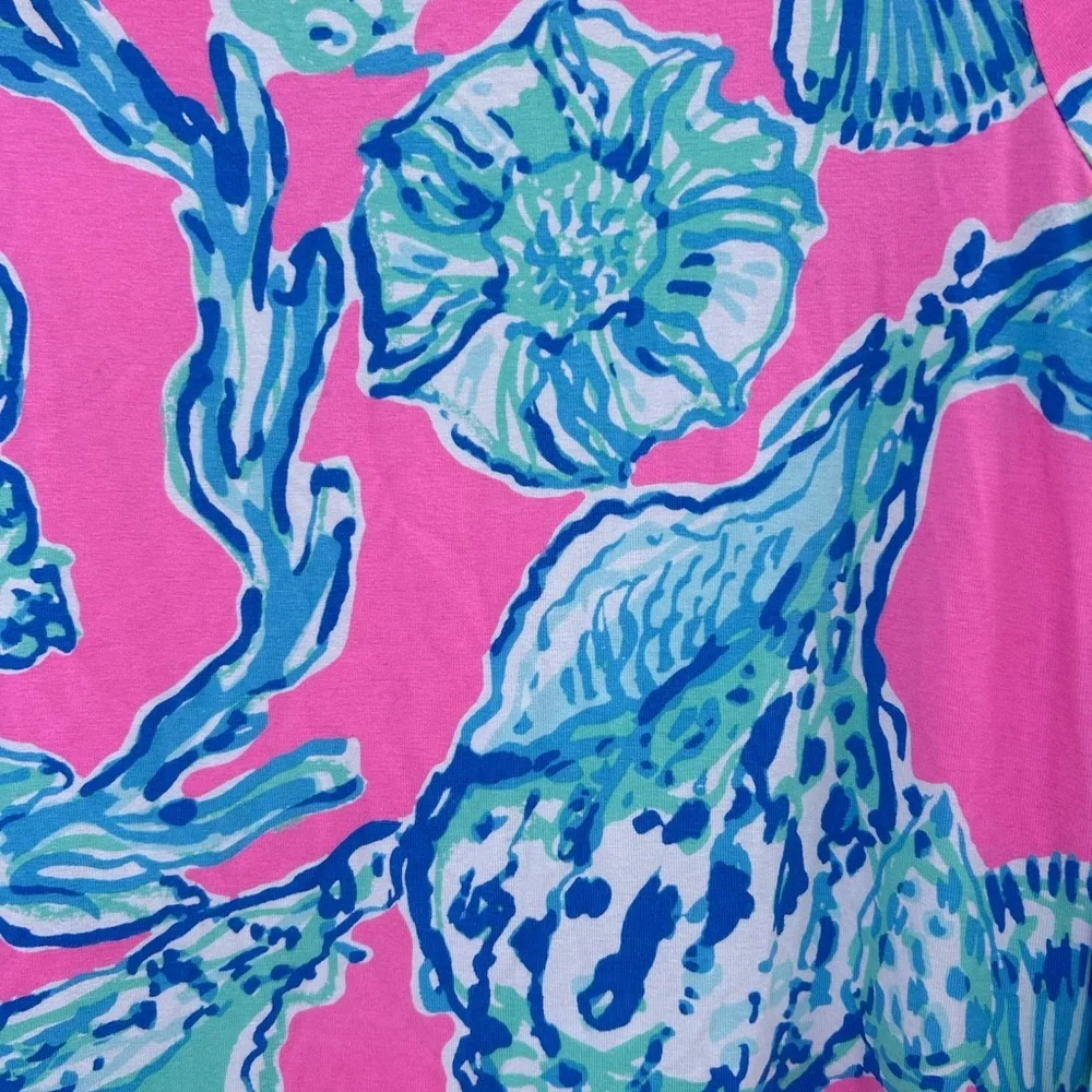 Lilly Pulitzer Long Sleeve Sophie Dress - Size XS - Pink Sea Shells - Picture 10 of 14